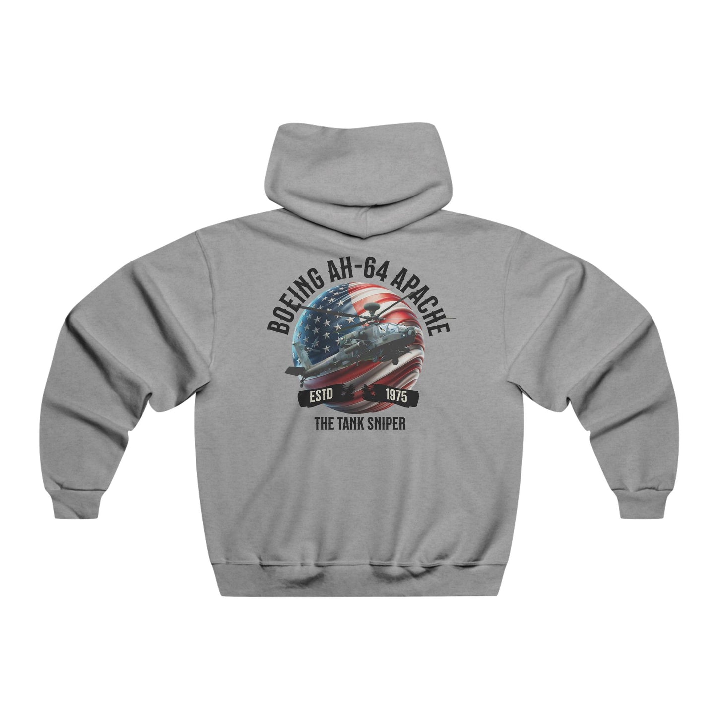 Men's, Boeing AH-64 Apache "Tank Sniper", Classic Fit Hooded Sweatshirt