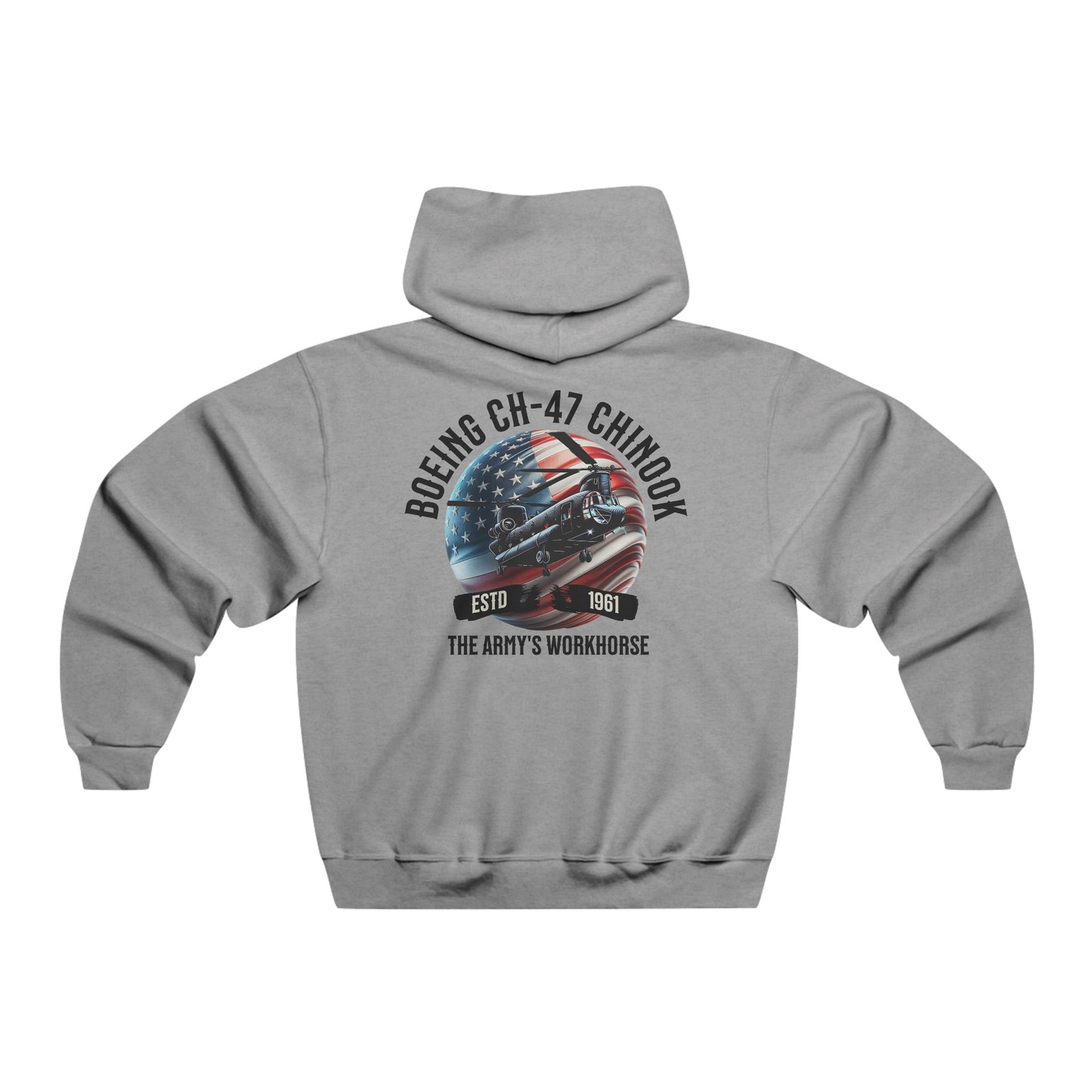 Men's, Boeing CH-47 "The Army"s Workhorse", Classic Fit Hooded Sweatshirt