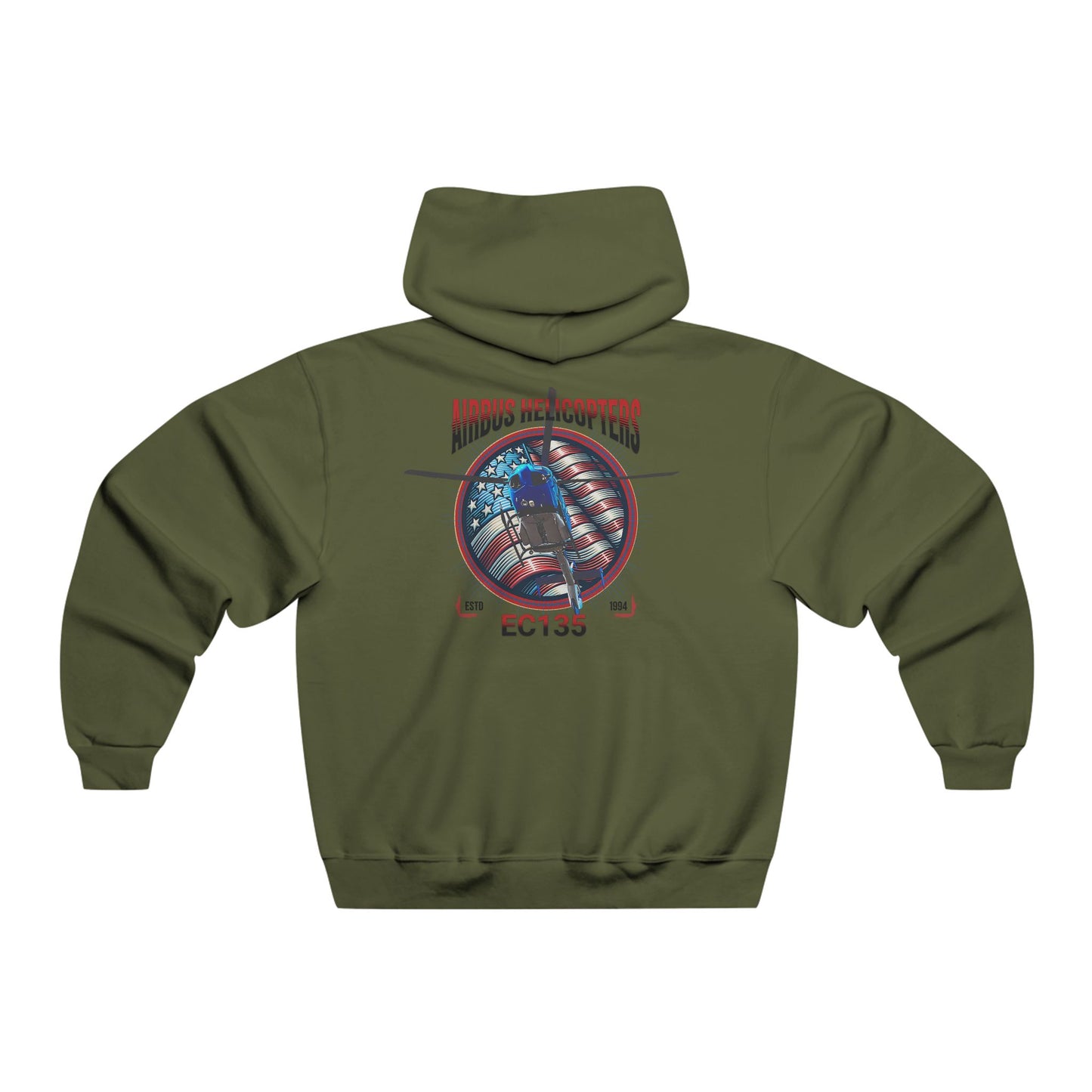 Men's, Airbus Helicopters EC135, Classic Fit Hooded Sweatshirt