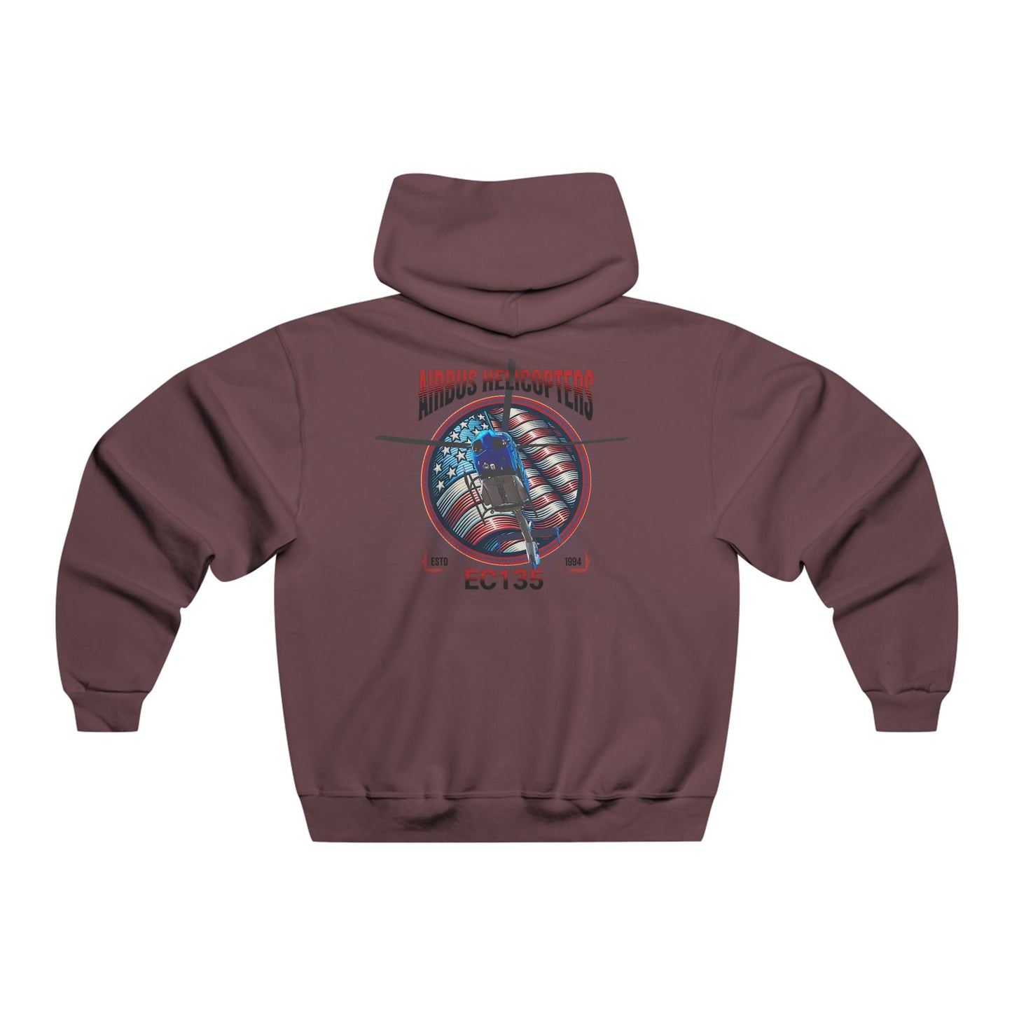 Men's, Airbus Helicopters EC135, Classic Fit Hooded Sweatshirt