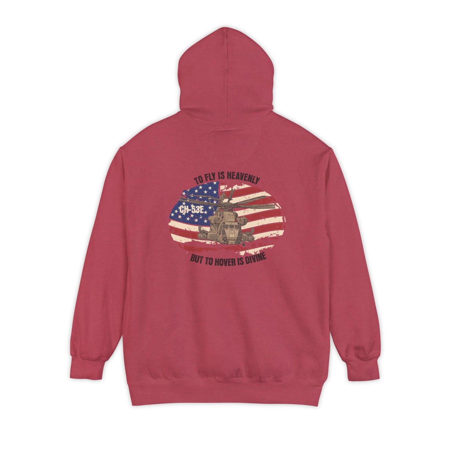 Men's, CH-53E "TO HOVER IS DIVINE", Relaxed Fit Hoodie