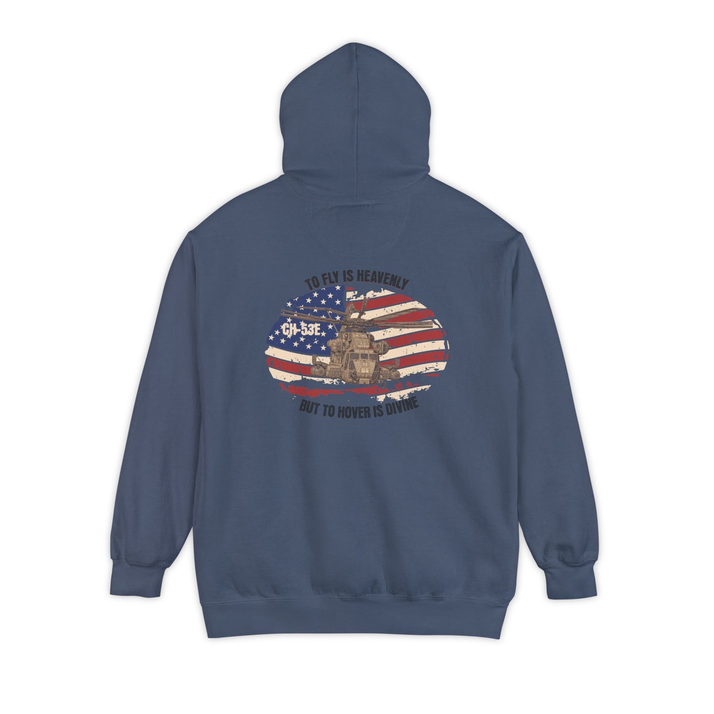 Men's, CH-53E "TO HOVER IS DIVINE", Relaxed Fit Hoodie