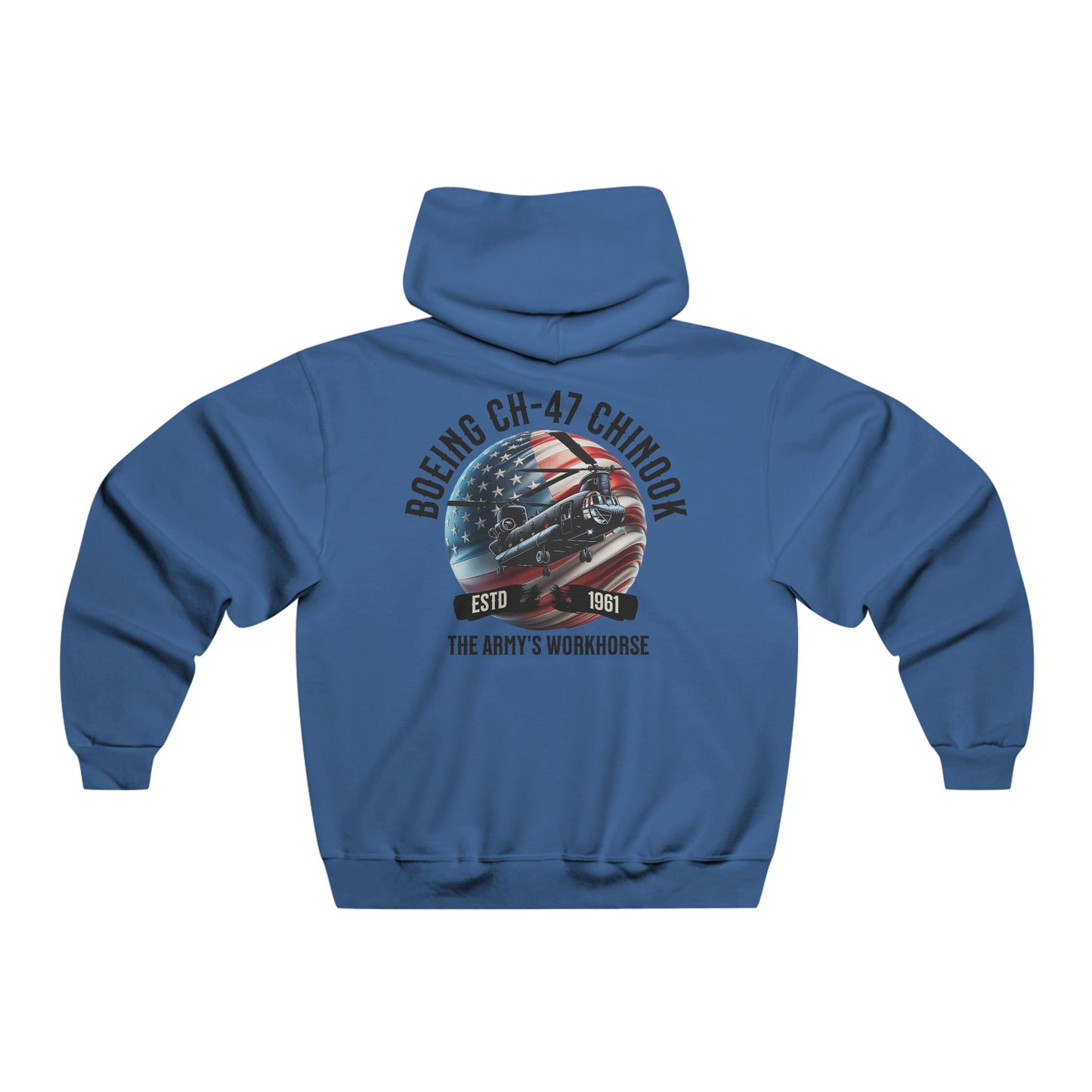 Men's, Boeing CH-47 "The Army"s Workhorse", Classic Fit Hooded Sweatshirt