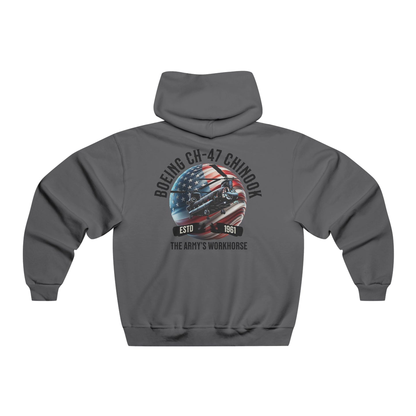 Men's, Boeing CH-47 "The Army"s Workhorse", Classic Fit Hooded Sweatshirt