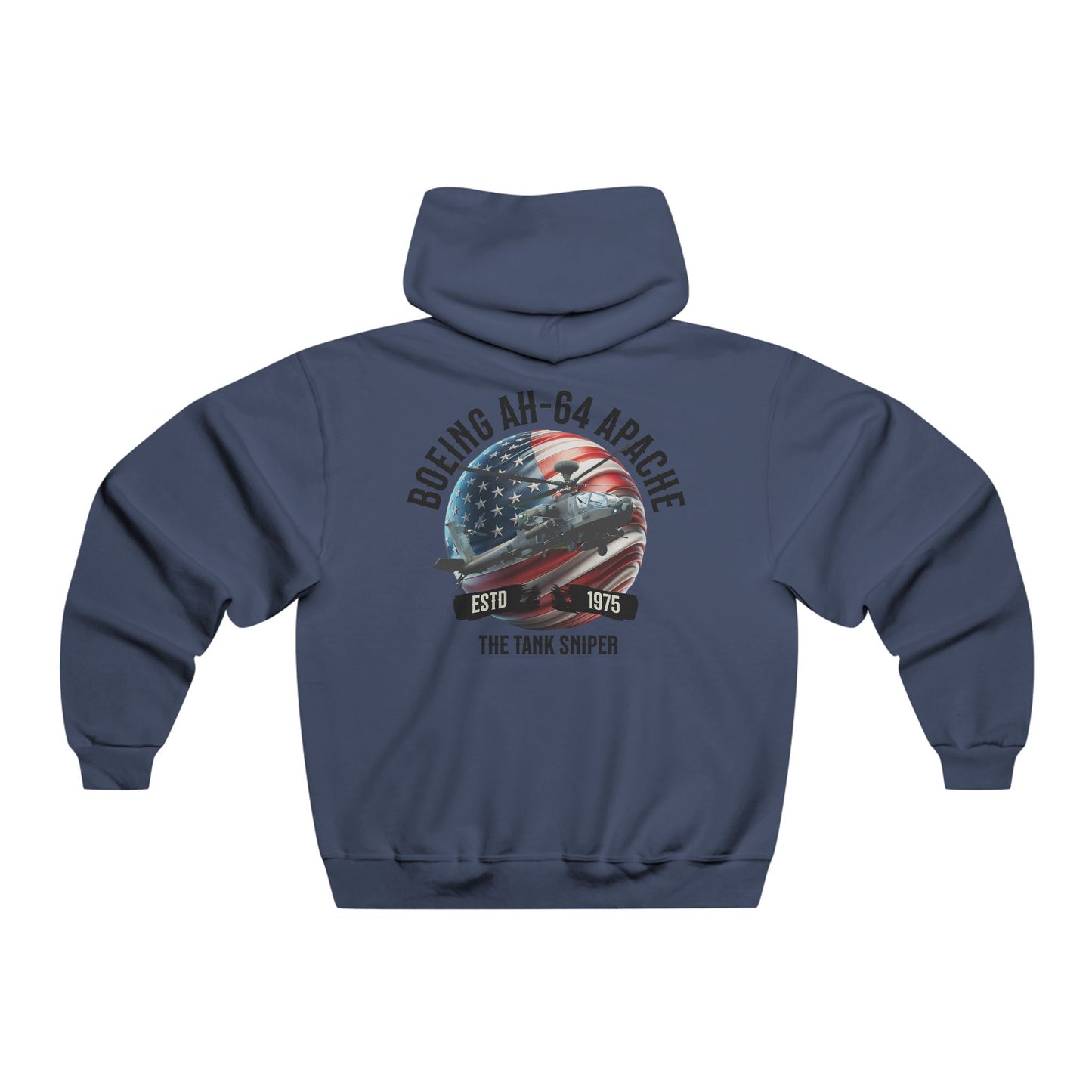 Men's, Boeing AH-64 Apache "Tank Sniper", Classic Fit Hooded Sweatshirt