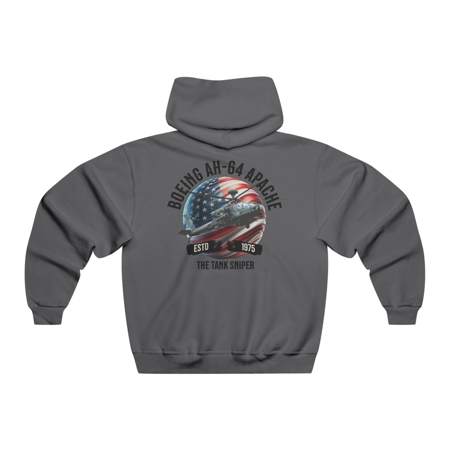 Men's, Boeing AH-64 Apache "Tank Sniper", Classic Fit Hooded Sweatshirt