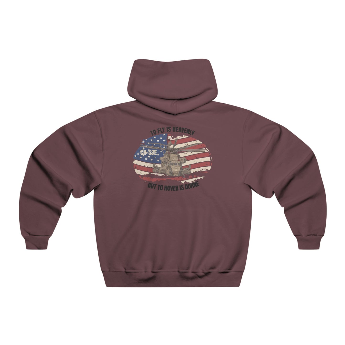 Men's, CH-53E "TO HOVER IS DIVINE", Classic Fit Hooded Sweatshirt