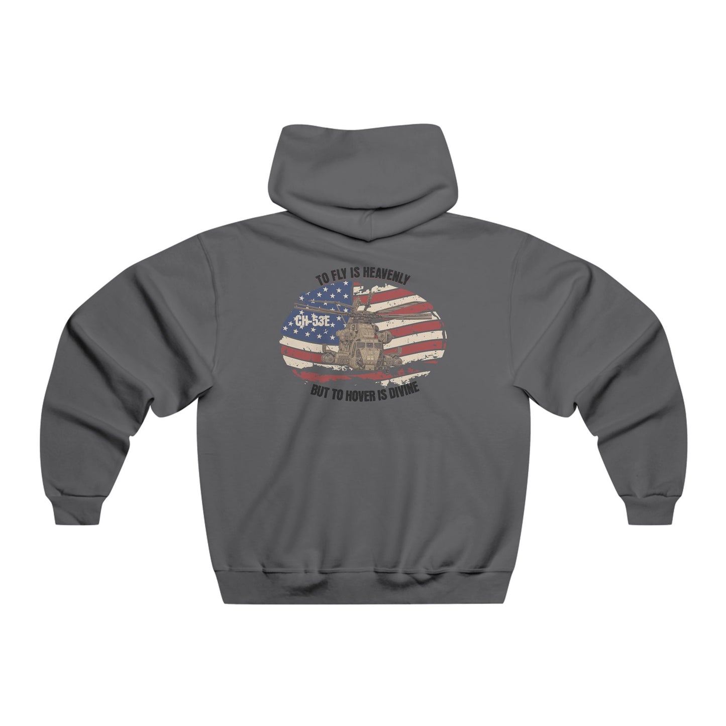 Men's, CH-53E "TO HOVER IS DIVINE", Classic Fit Hooded Sweatshirt