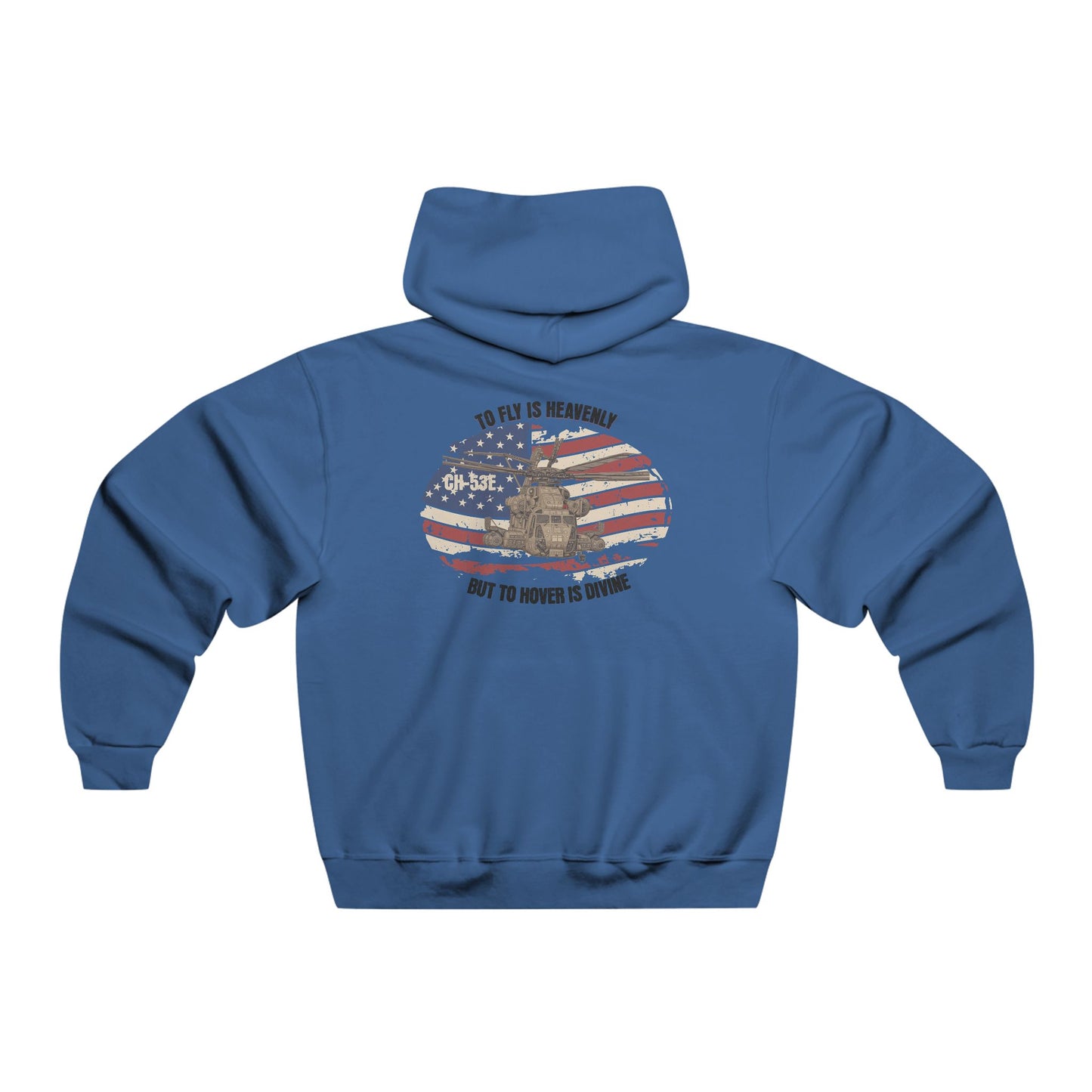Men's, CH-53E "TO HOVER IS DIVINE", Classic Fit Hooded Sweatshirt