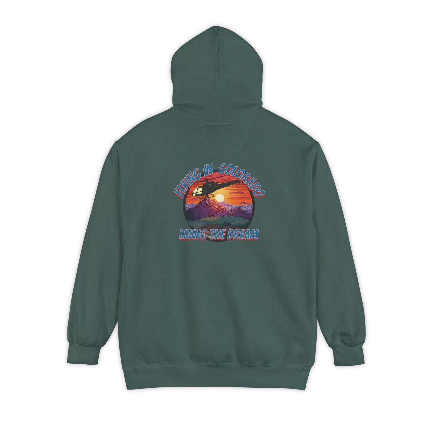 Men's, Flying in Colorado, Relaxed Fit Hoodie