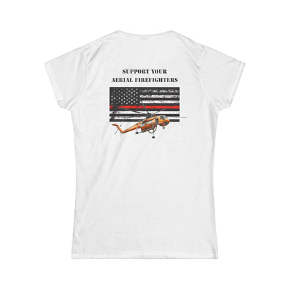Women's, Support your Aerial Firefighter, Softstyle Tee