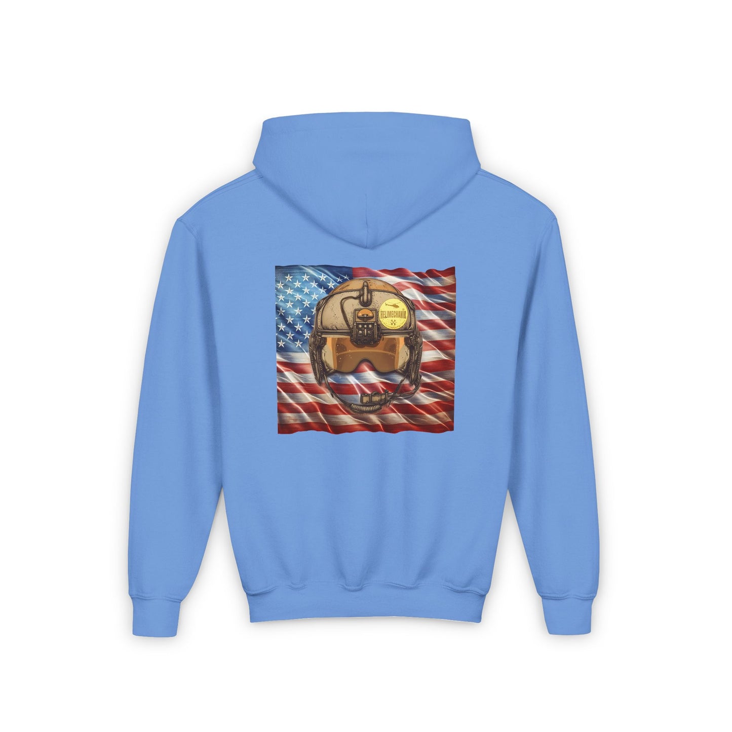 Youth, Flight Helmet Heavy Blend Hooded Sweatshirt