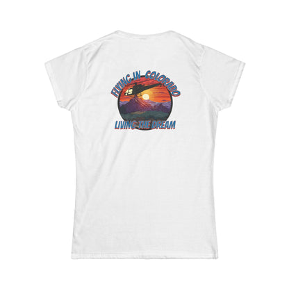Women's, Flying in Colorado Softstyle Tee