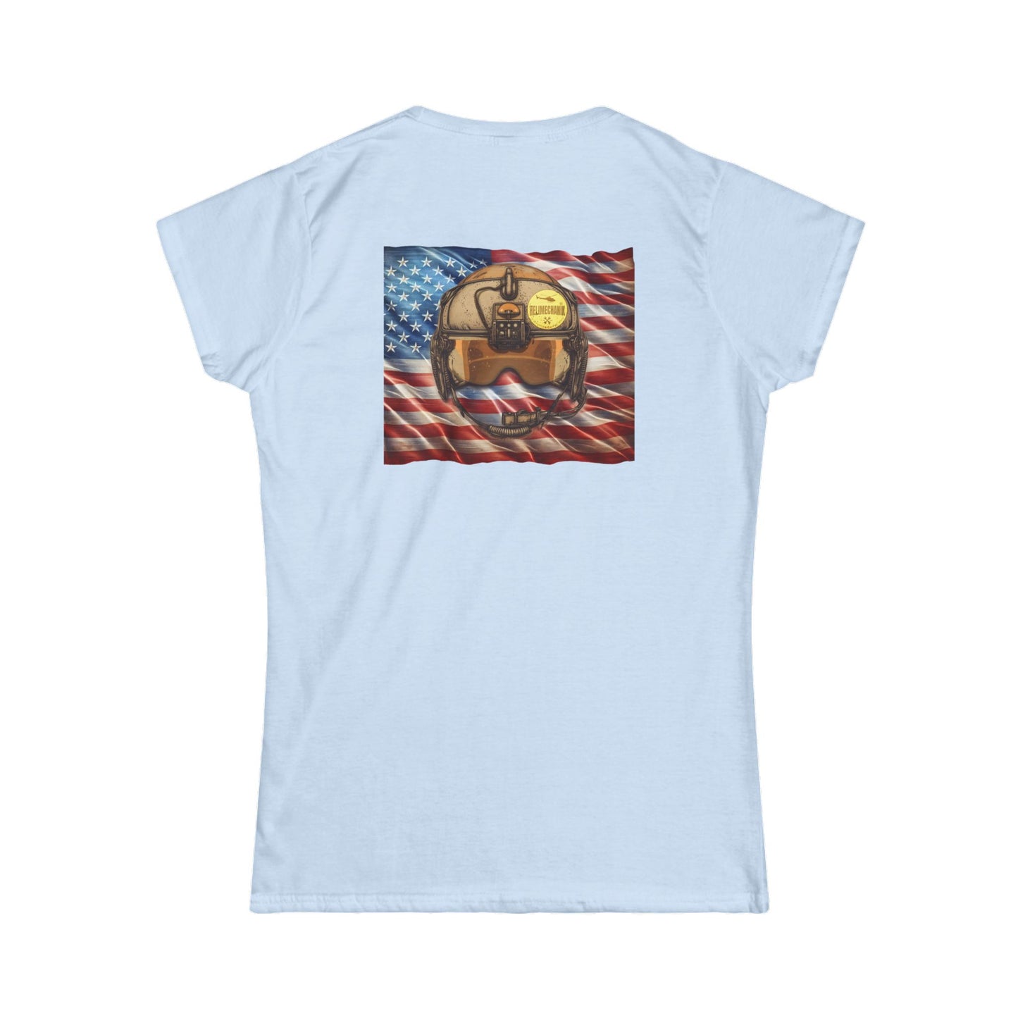 Women's, Flight Helmet with Patch Softstyle Tee