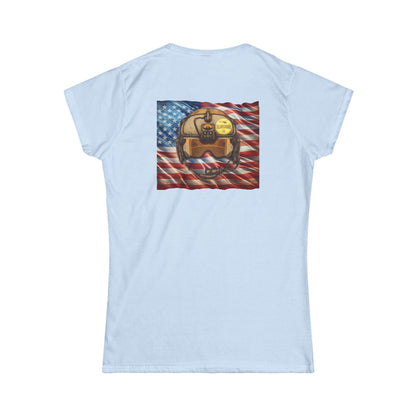 Women's, Flight Helmet with Patch Softstyle Tee