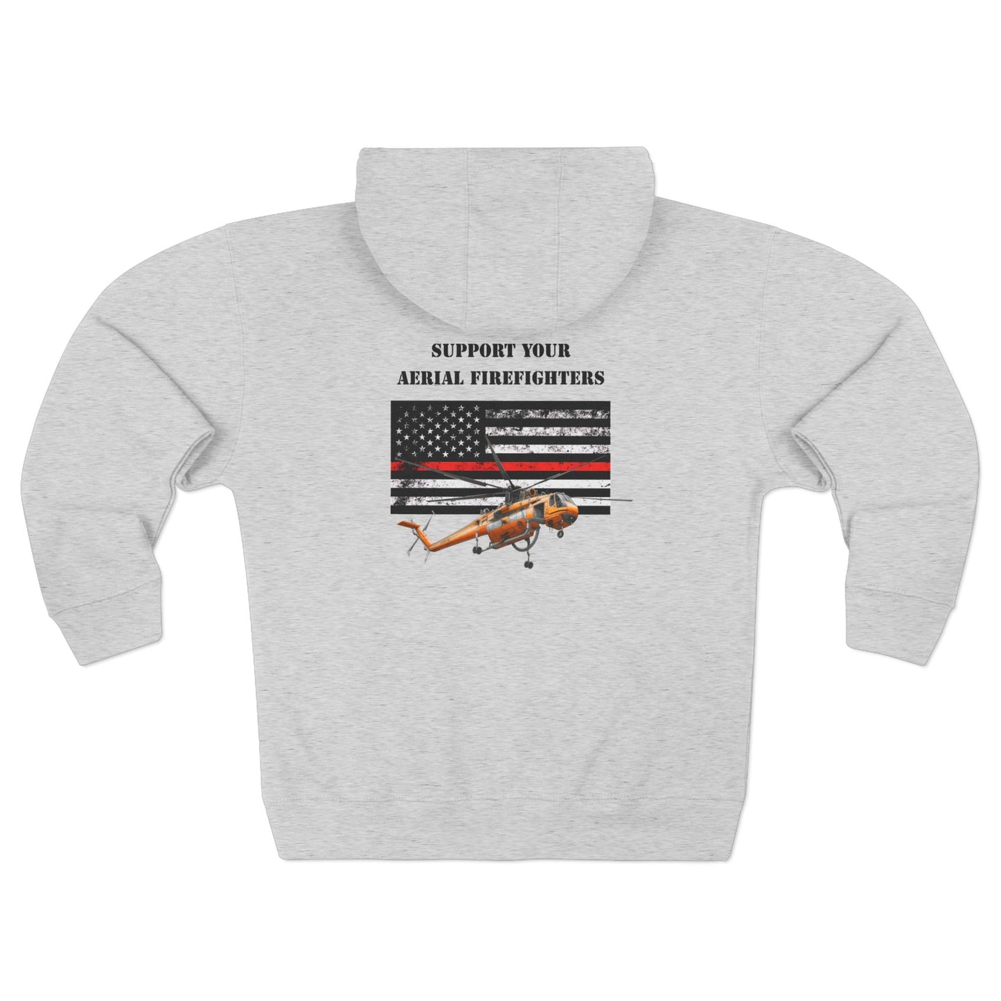 Women's, Support your Aerial Firefighter, Zip Hoodie