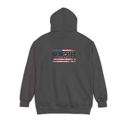 Men's, Us Flag, Relaxed Fit Hoodie