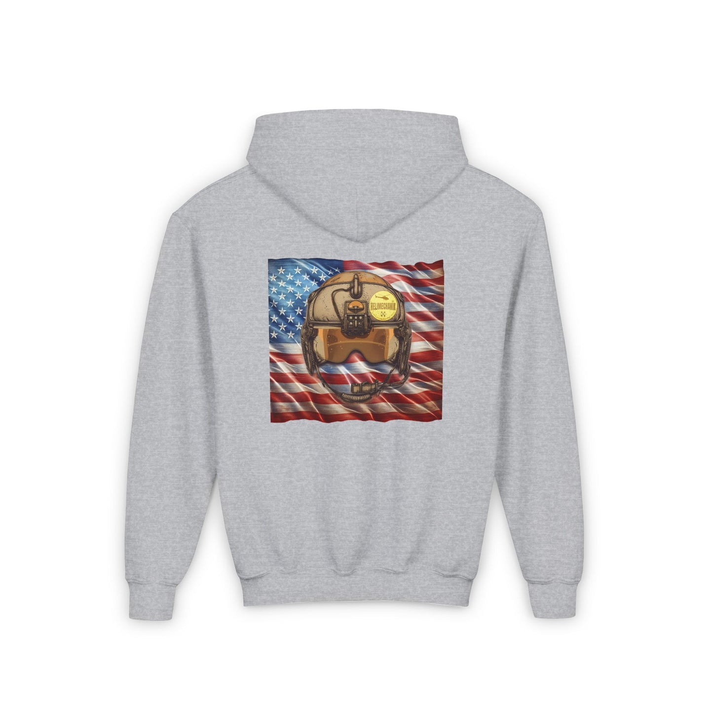 Youth, Flight Helmet Heavy Blend Hooded Sweatshirt