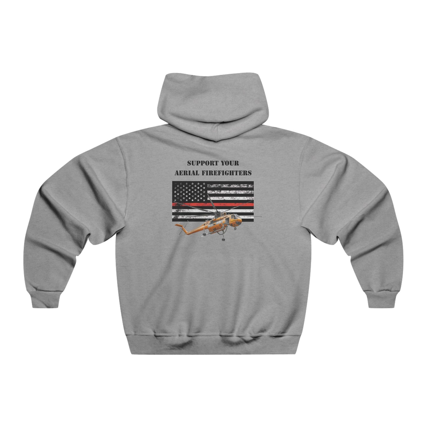 Men's, Support your Aerial Firefighter, Classic Fit Hooded Sweatshirt