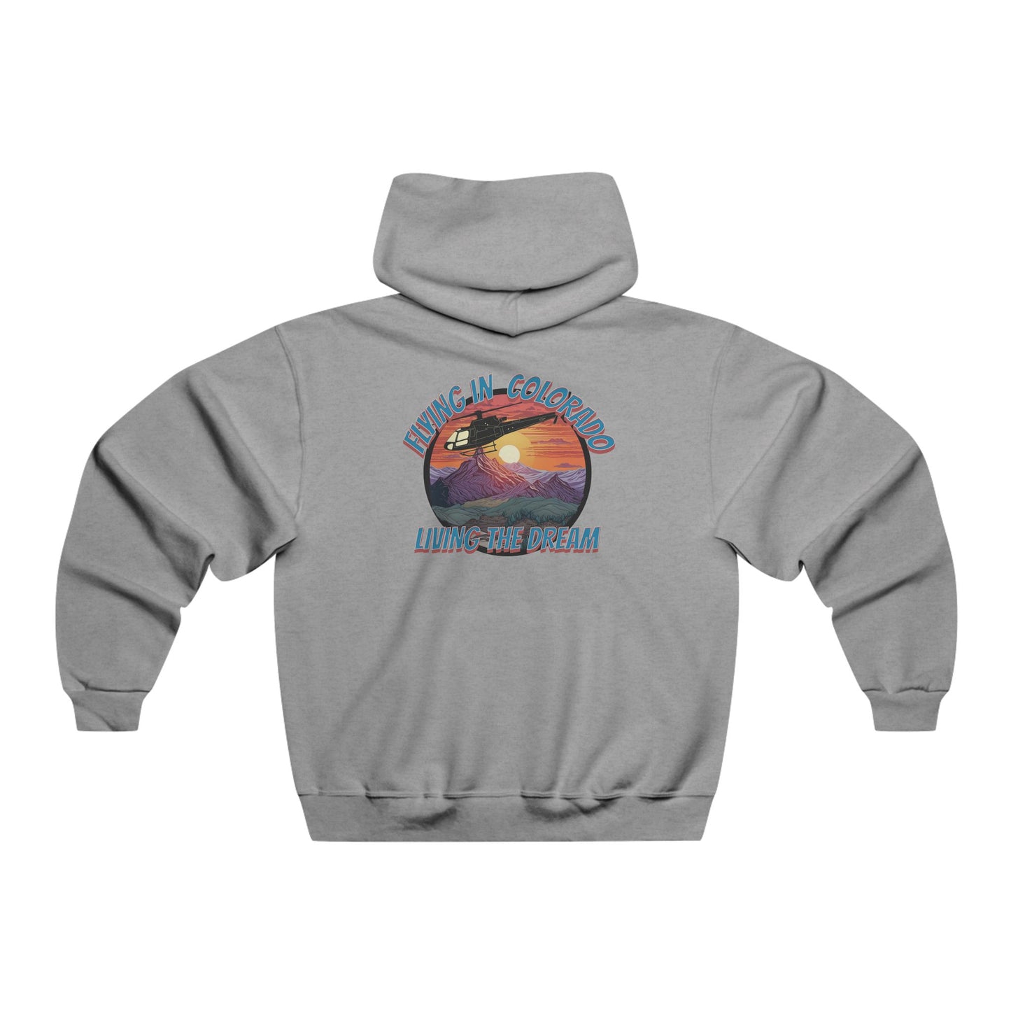 Men's, Flying in Colorado, Classic Fit Hooded Sweatshirt