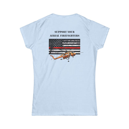 Women's, Support your Aerial Firefighter, Softstyle Tee