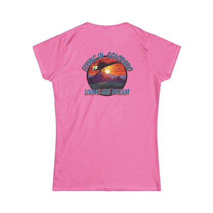 Women's, Flying in Colorado Softstyle Tee
