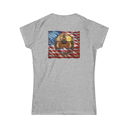 Women's, Flight Helmet with Patch Softstyle Tee