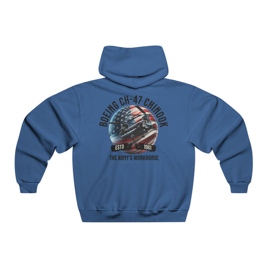 Men's, Boeing CH-47 "The Army"s Workhorse", Classic Fit Hooded Sweatshirt