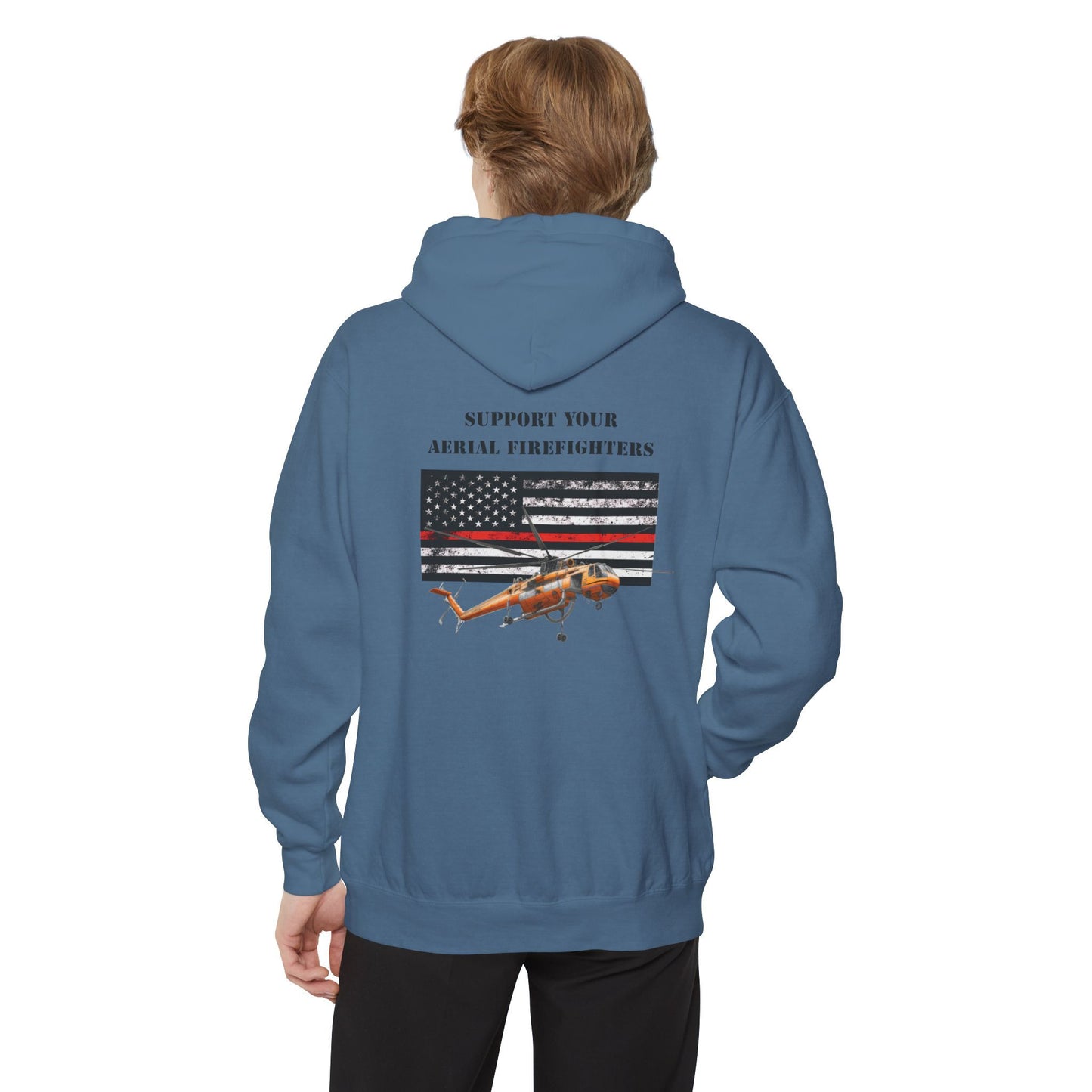 Men's, Support your Aerial Firefighters, Relaxed Fit Hoodie