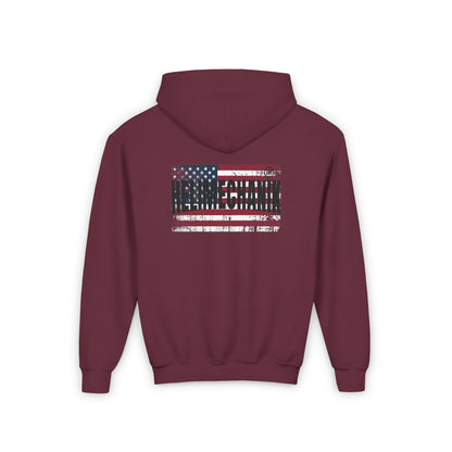 Youth, US FLAG Heavy Blend Hooded Sweatshirt