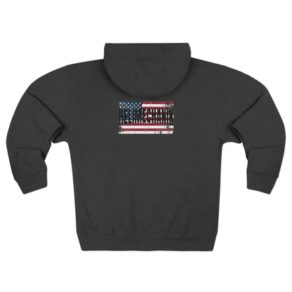 Women's, US Flag Zip Hoodie