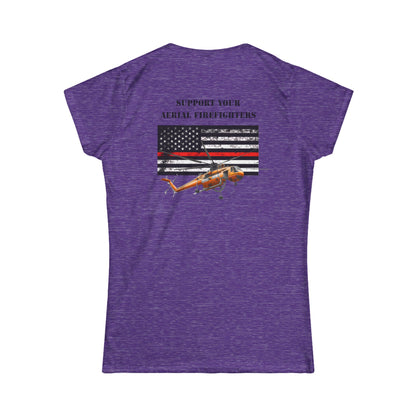 Women's, Support your Aerial Firefighter, Softstyle Tee