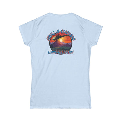 Women's, Flying in Colorado Softstyle Tee