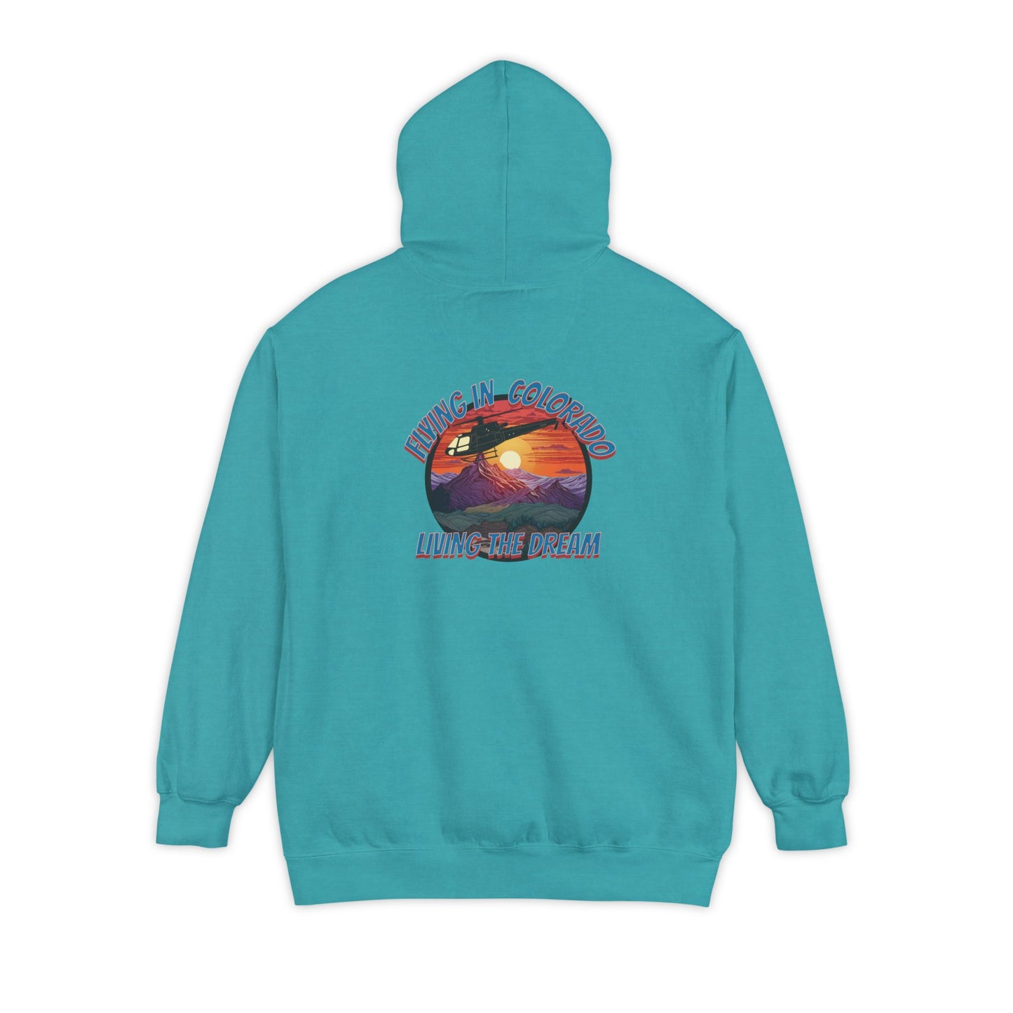Men's, Flying in Colorado, Relaxed Fit Hoodie