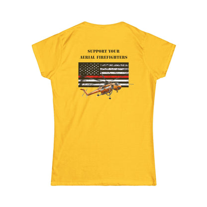 Women's, Support your Aerial Firefighter, Softstyle Tee