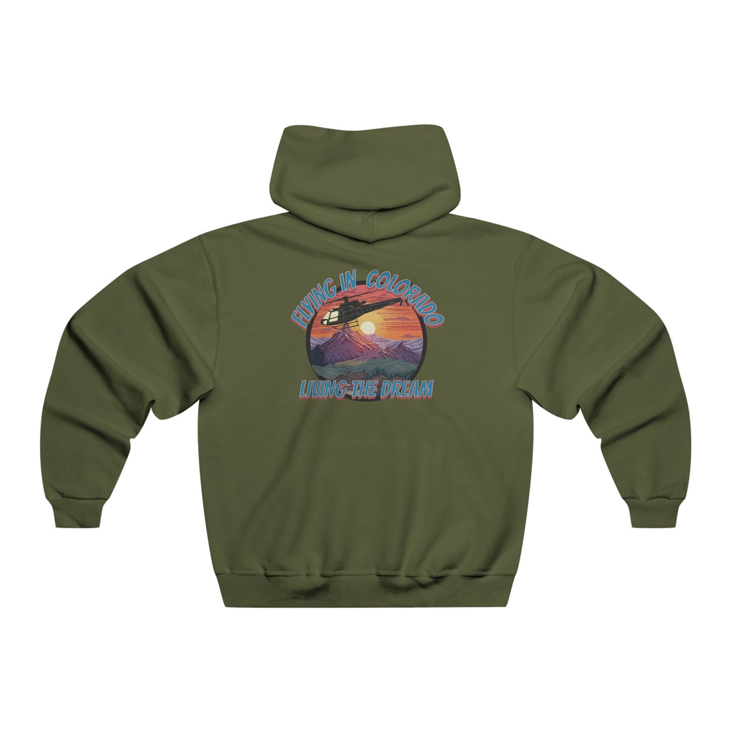 Men's, Flying in Colorado, Classic Fit Hooded Sweatshirt