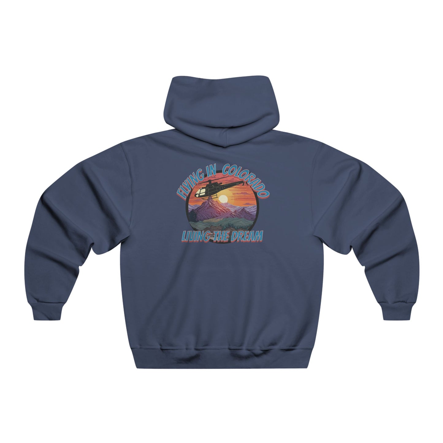 Men's, Flying in Colorado, Classic Fit Hooded Sweatshirt