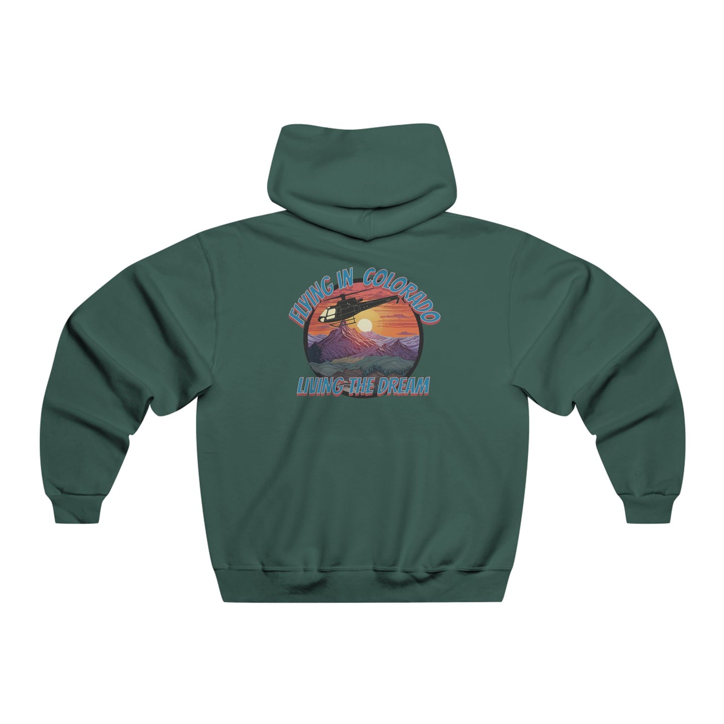 Men's, Flying in Colorado, Classic Fit Hooded Sweatshirt