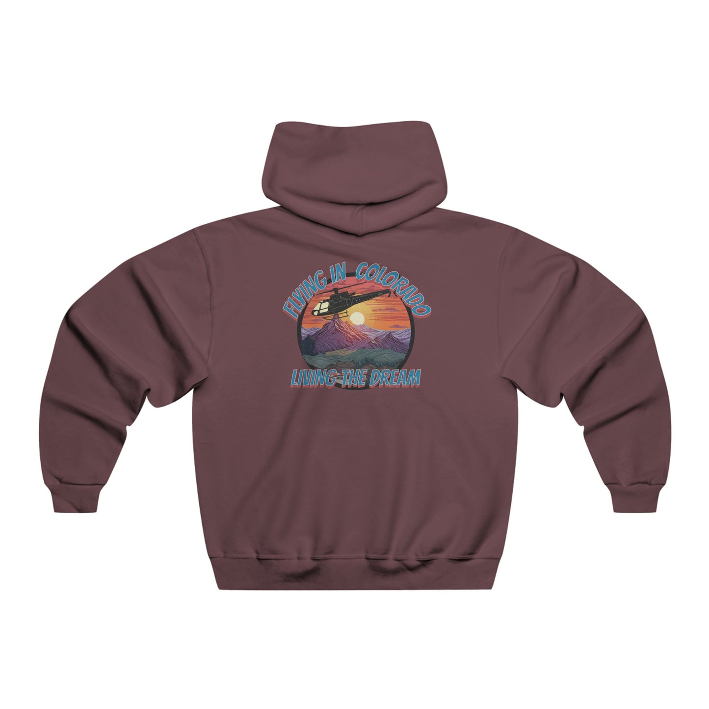 Men's, Flying in Colorado, Classic Fit Hooded Sweatshirt