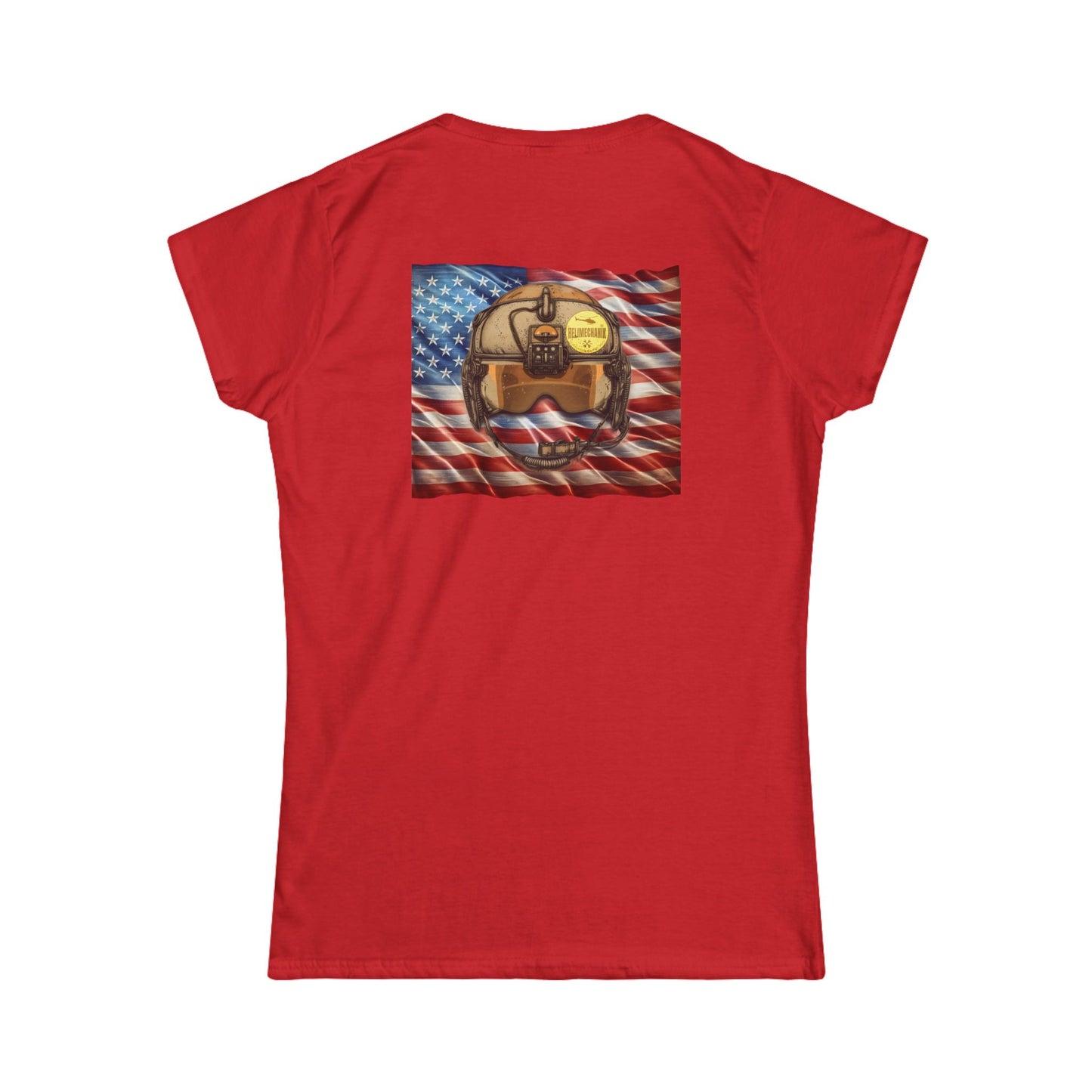 Women's, Flight Helmet with Patch Softstyle Tee