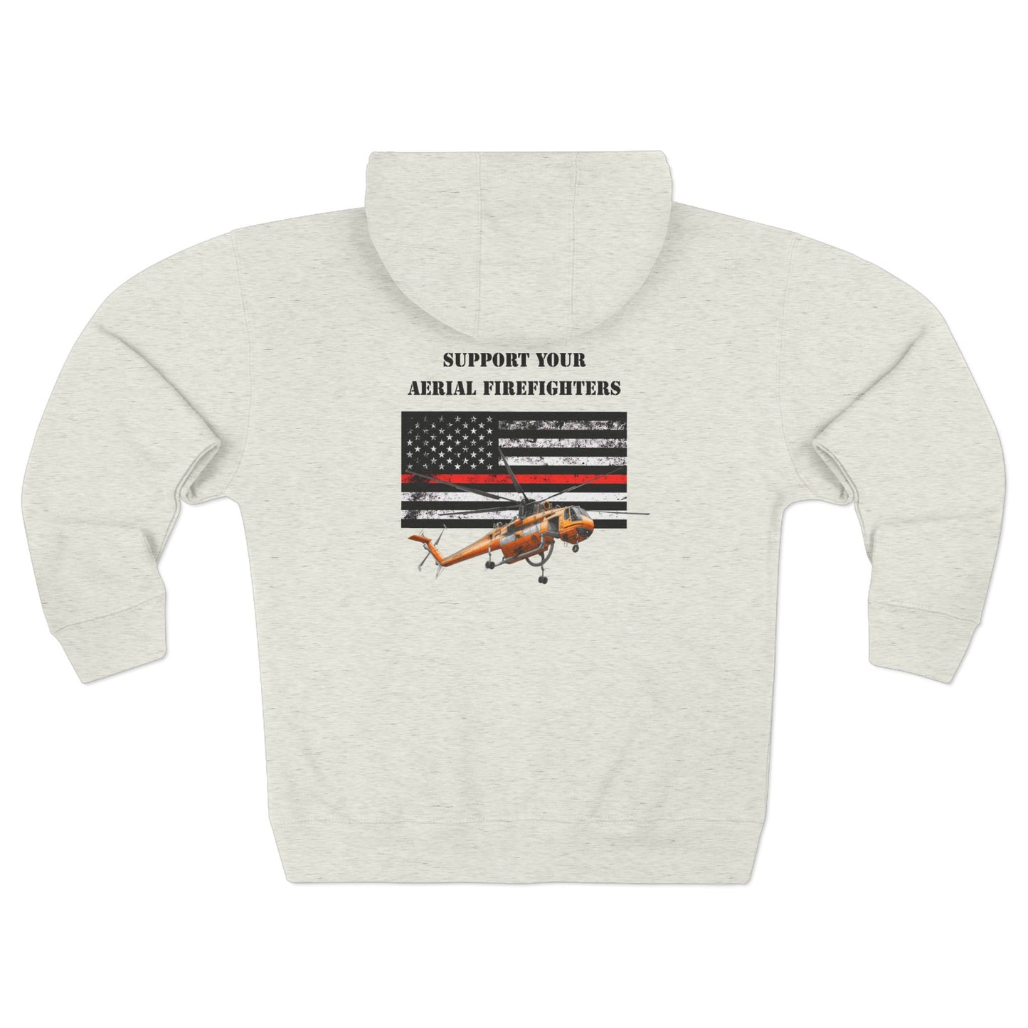 Women's, Support your Aerial Firefighter, Zip Hoodie