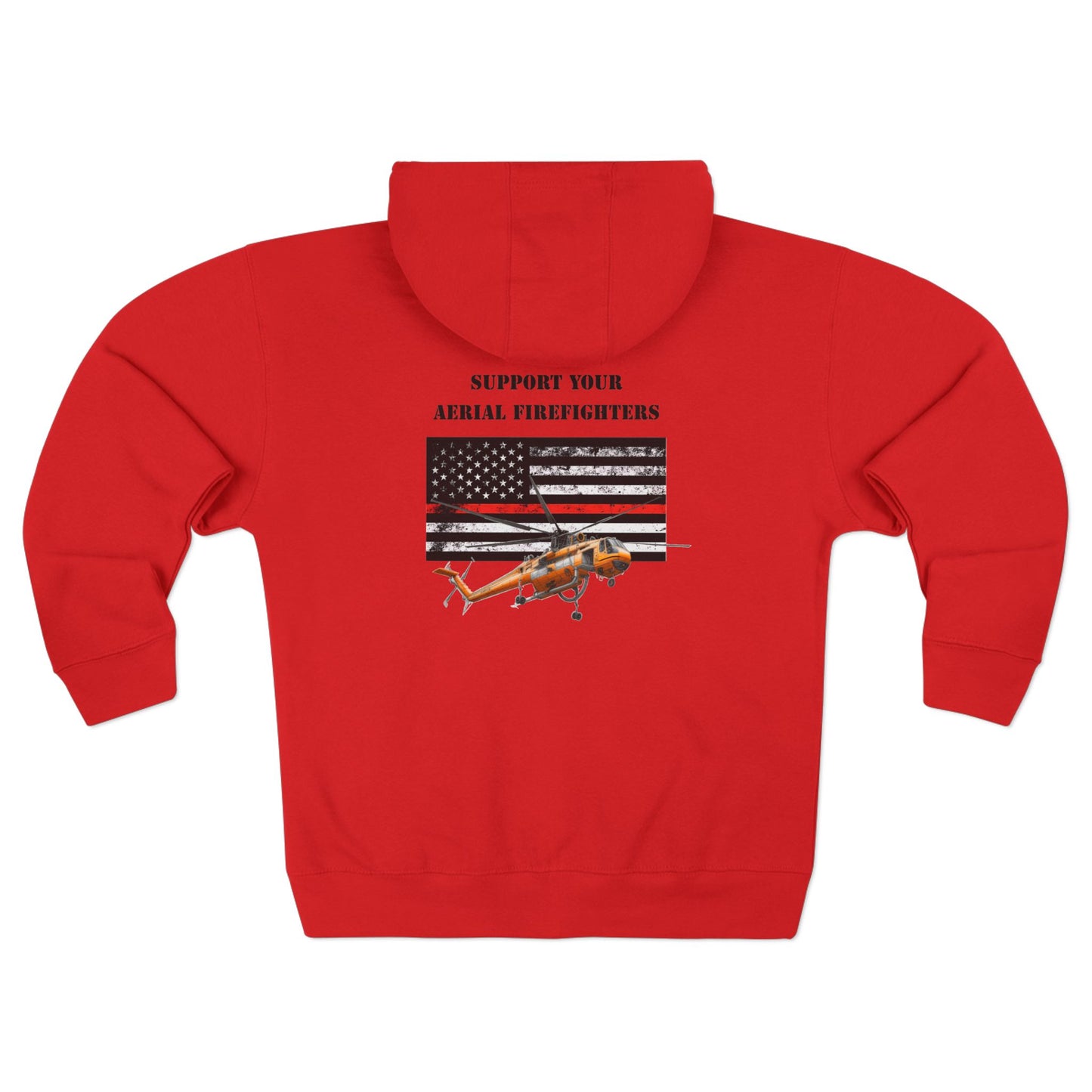 Women's, Support your Aerial Firefighter, Zip Hoodie