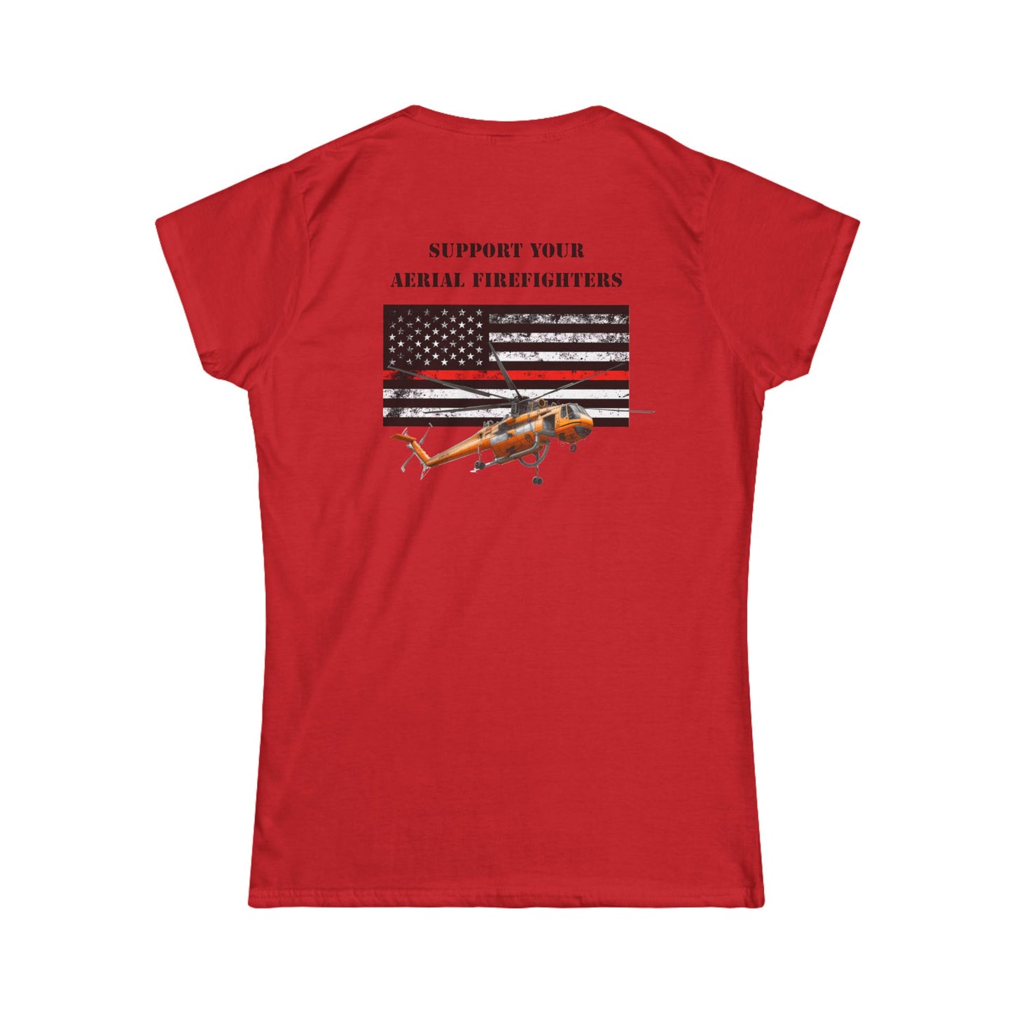 Women's, Support your Aerial Firefighter, Softstyle Tee