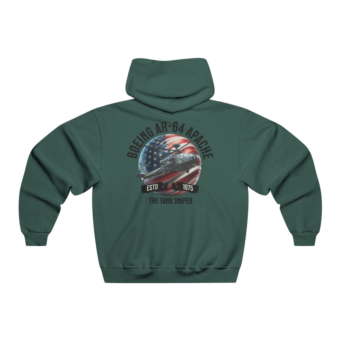 Men's, Boeing AH-64 Apache "Tank Sniper", Classic Fit Hooded Sweatshirt