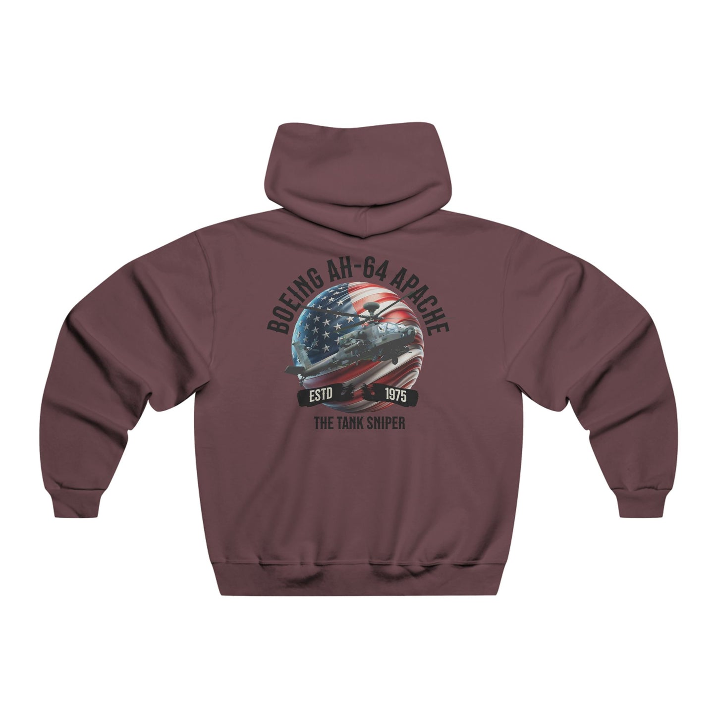 Men's, Boeing AH-64 Apache "Tank Sniper", Classic Fit Hooded Sweatshirt