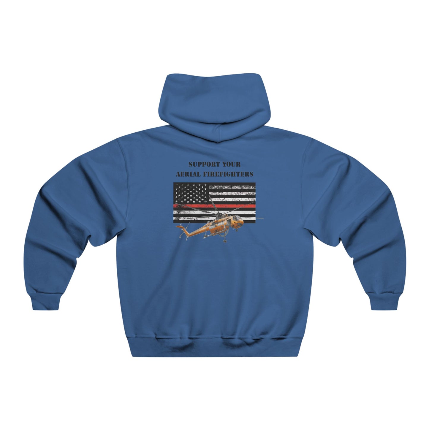 Men's, Support your Aerial Firefighter, Classic Fit Hooded Sweatshirt