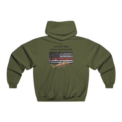 Men's, Support your Aerial Firefighter, Classic Fit Hooded Sweatshirt