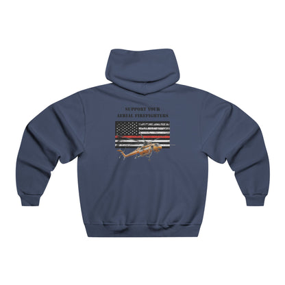 Men's, Support your Aerial Firefighter, Classic Fit Hooded Sweatshirt