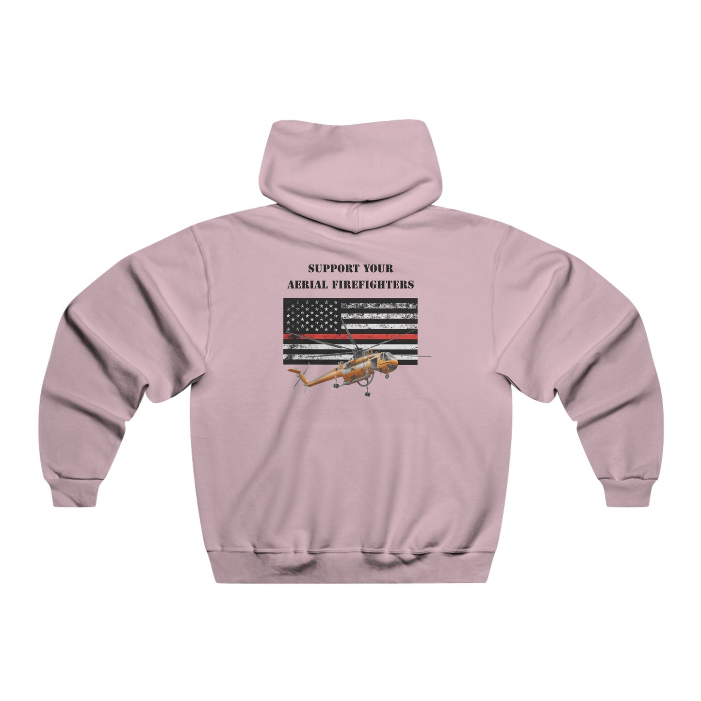 Men's, Support your Aerial Firefighter, Classic Fit Hooded Sweatshirt