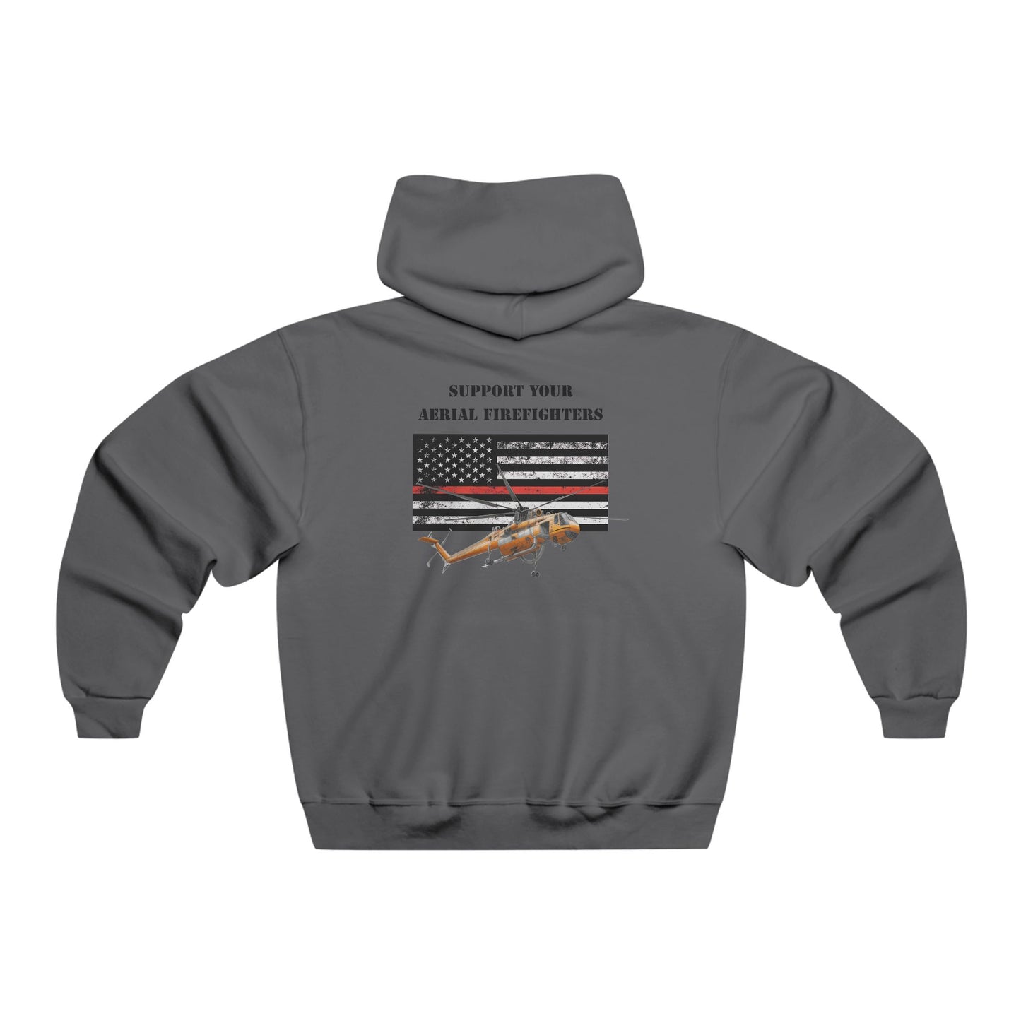 Men's, Support your Aerial Firefighter, Classic Fit Hooded Sweatshirt